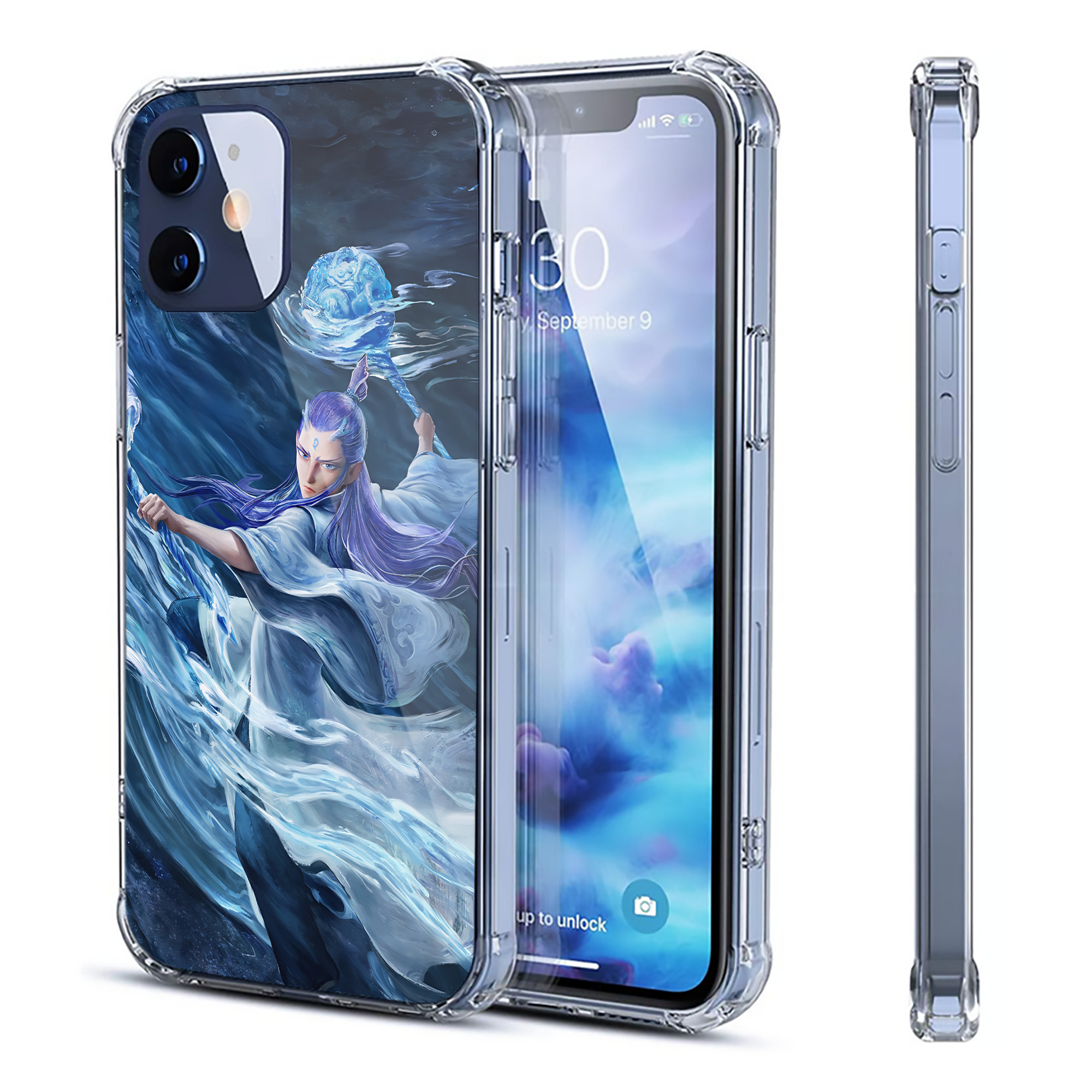 （画像用） Ne Zha 2 ナタ 魔童の大暴れ 【iPhone 12シリーズ対応】透明スマホケース（クリアソフトケース）